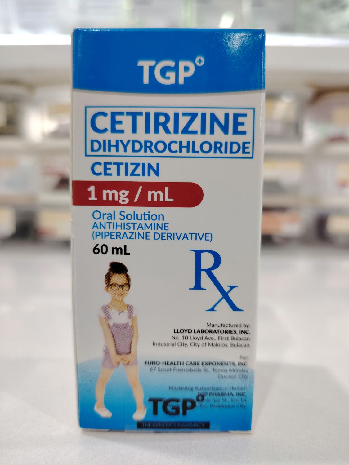TGP Ceterizine Dihydrochloride Cetizin 60ml