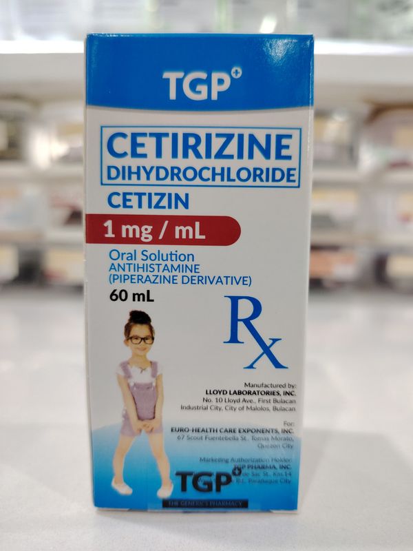 TGP Ceterizine Dihydrochloride Cetizin 60ml