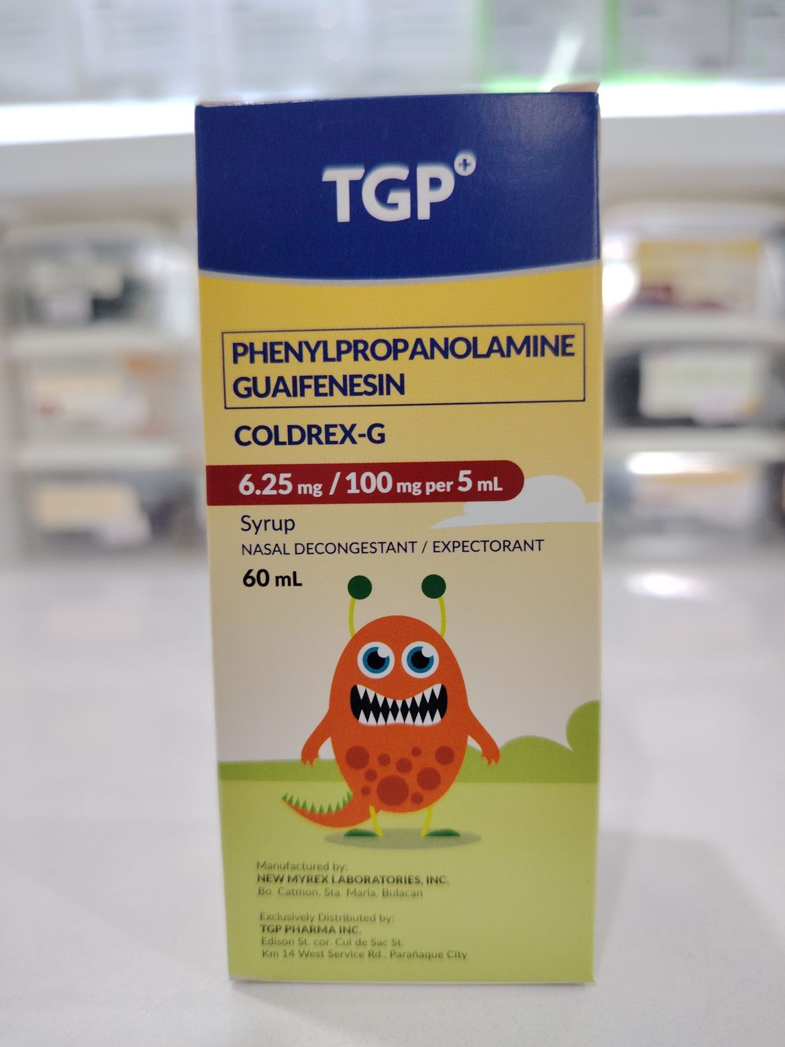 Phenylpropanolamine Guaifenesin COLDREX-G Syrup 60ml