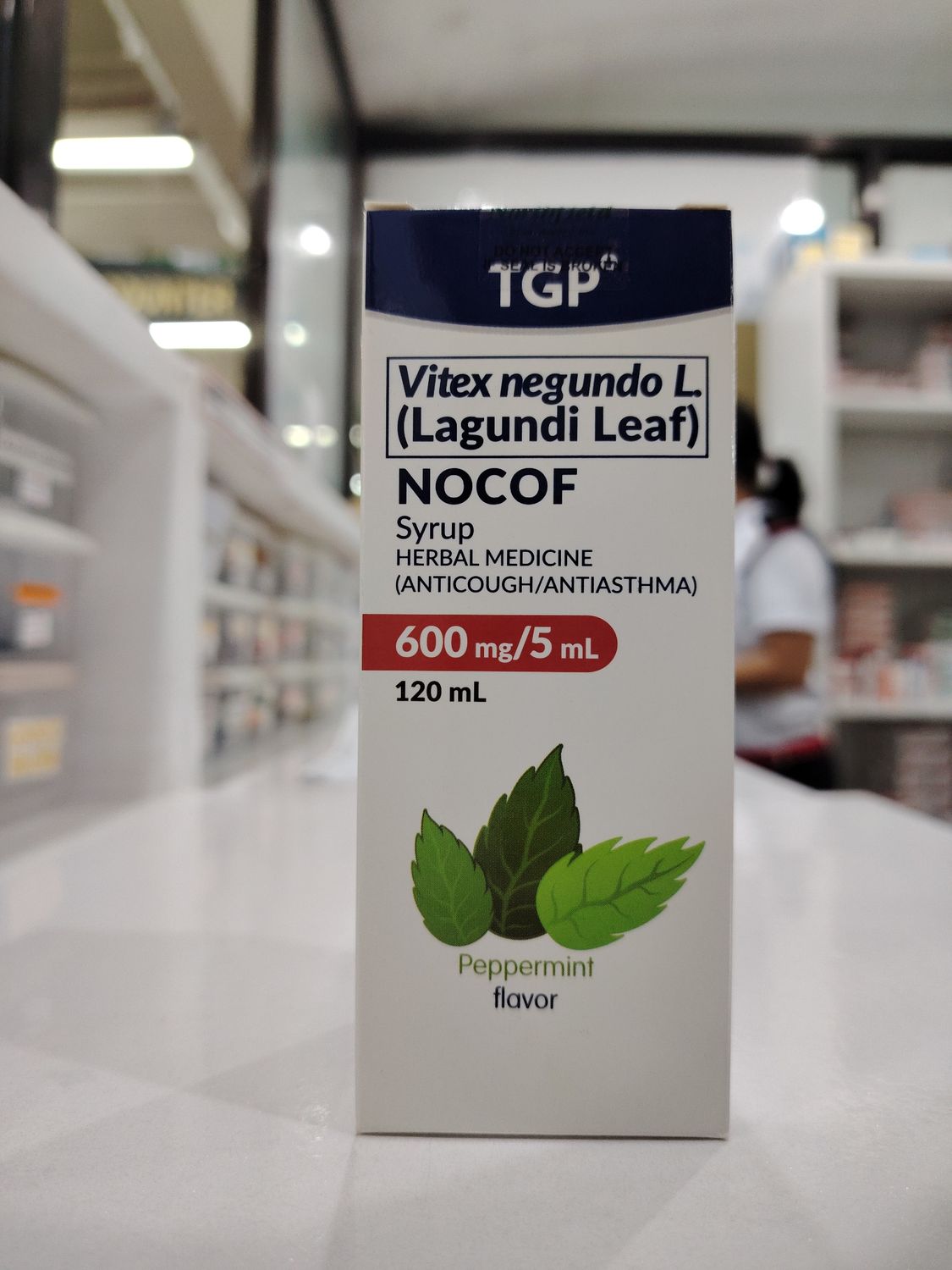 Vitex Negundo L. (Lagundi Leaf) NOCOF 600mg/5ml 120ml