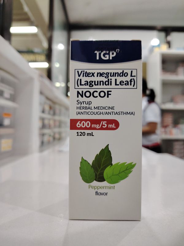 Vitex Negundo L. (Lagundi Leaf) NOCOF 600mg/5ml 120ml