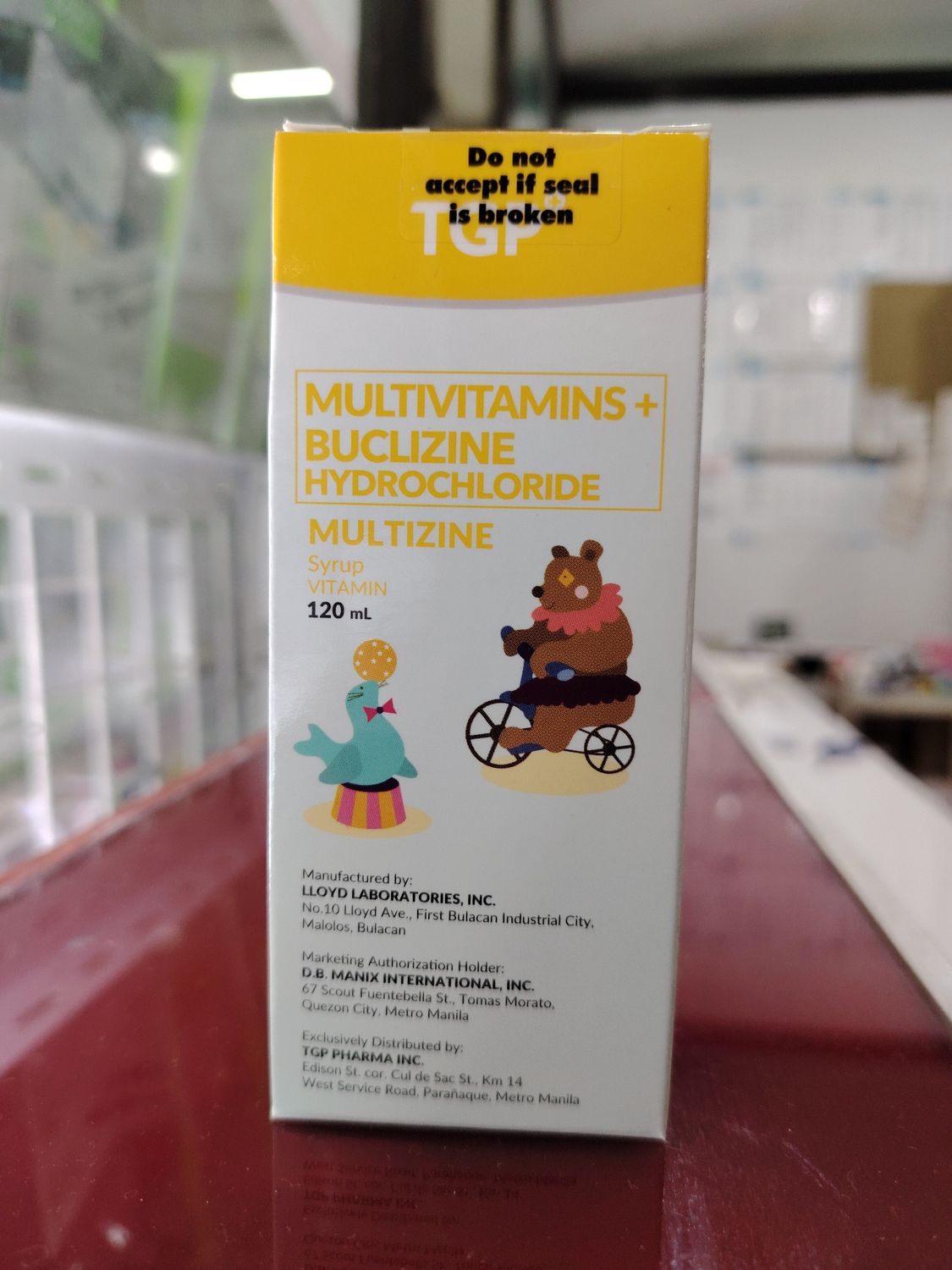 Multivitamins Buclizine Hydrochloride MULTIZINE Syrup 120ml