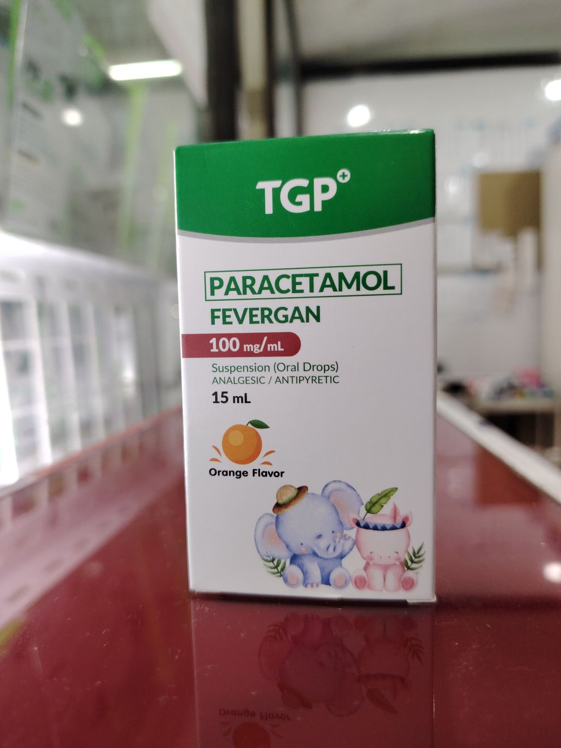 Paracetamol FEVERGAN 100mg/ml Oral Drops Orange Flavor 🍊 15ml