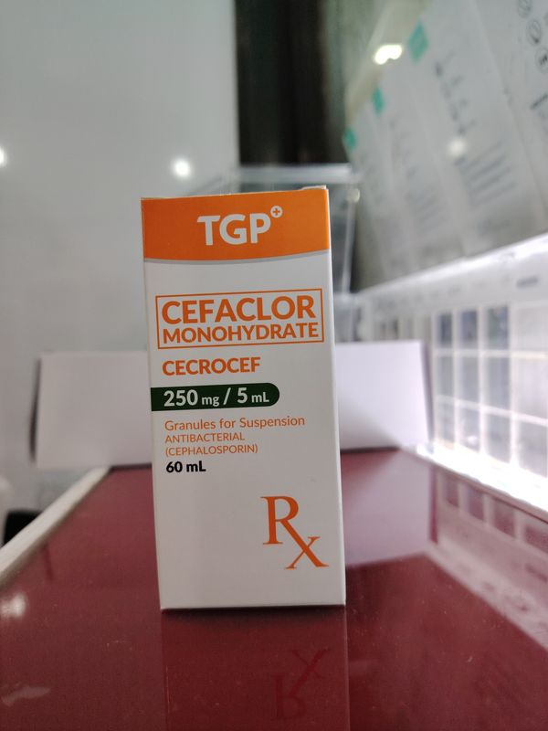 Cefaclor Monohydrate CECROCEF 250mg/5ml Strawberry flavor🍓 60ml