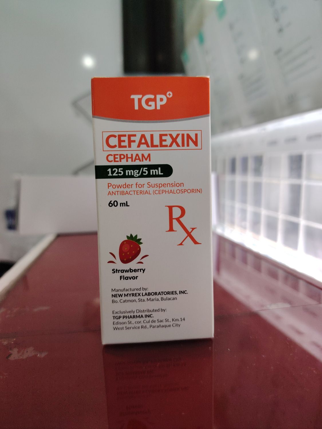 Cefexin CEPHAM 125mg/5ml Strawberry Flavor 60ml