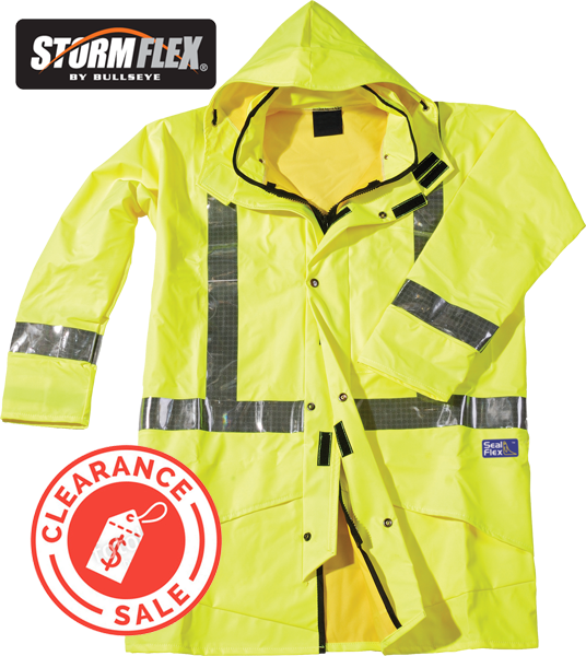 CLEARANCE STORM FLEX Hi Vis Yellow Parka