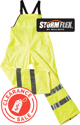 CLEARANCE STORM FLEX Hi Vis Yellow Bib &amp; Brace