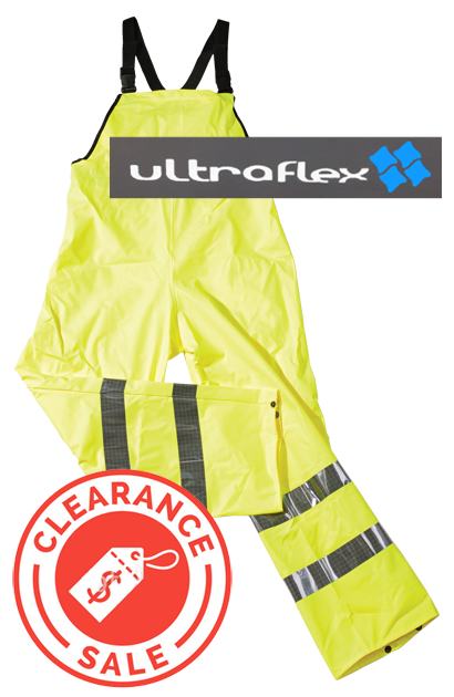 ULTRA FLEX Hi-Vis Yellow Bib &amp; Brace