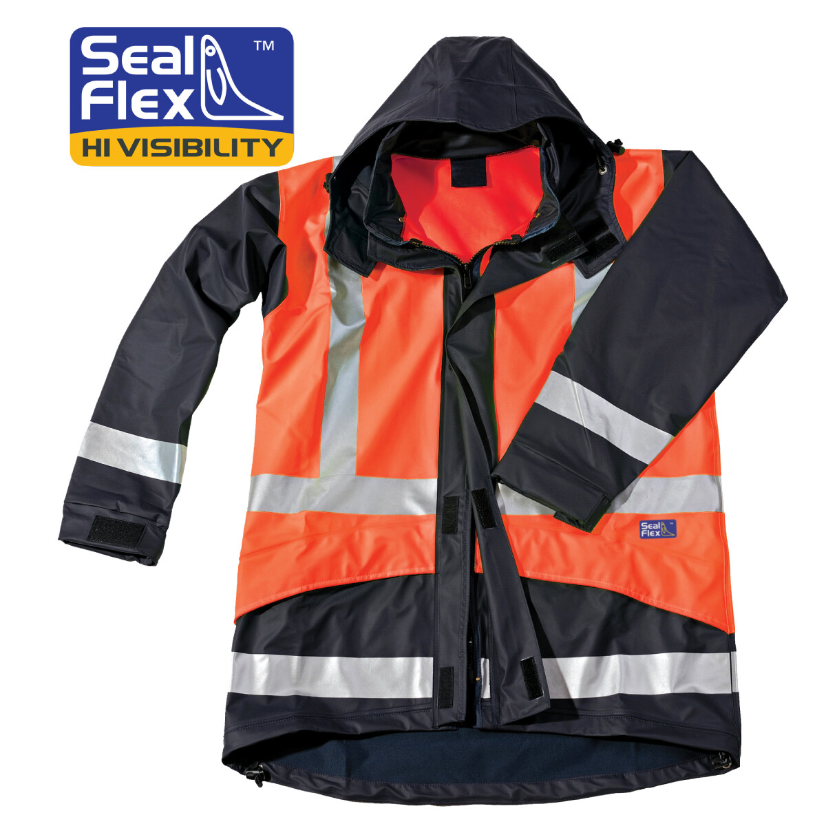 SEALS Seal Flex Hi Vis 2-Tone Orange+Blue Parka