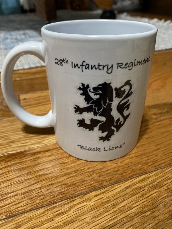 Coffee Mug 28 Inf Reg Black Lions * ON SALE*