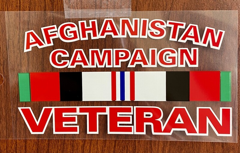 Afghan Campaign Veteran Ribbon Bumper/window sticker