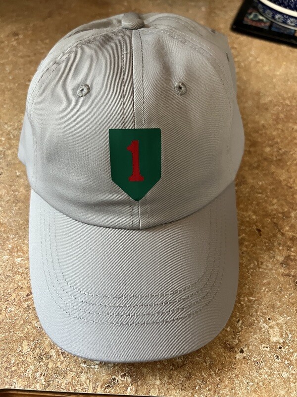 Gray 1ID Hat