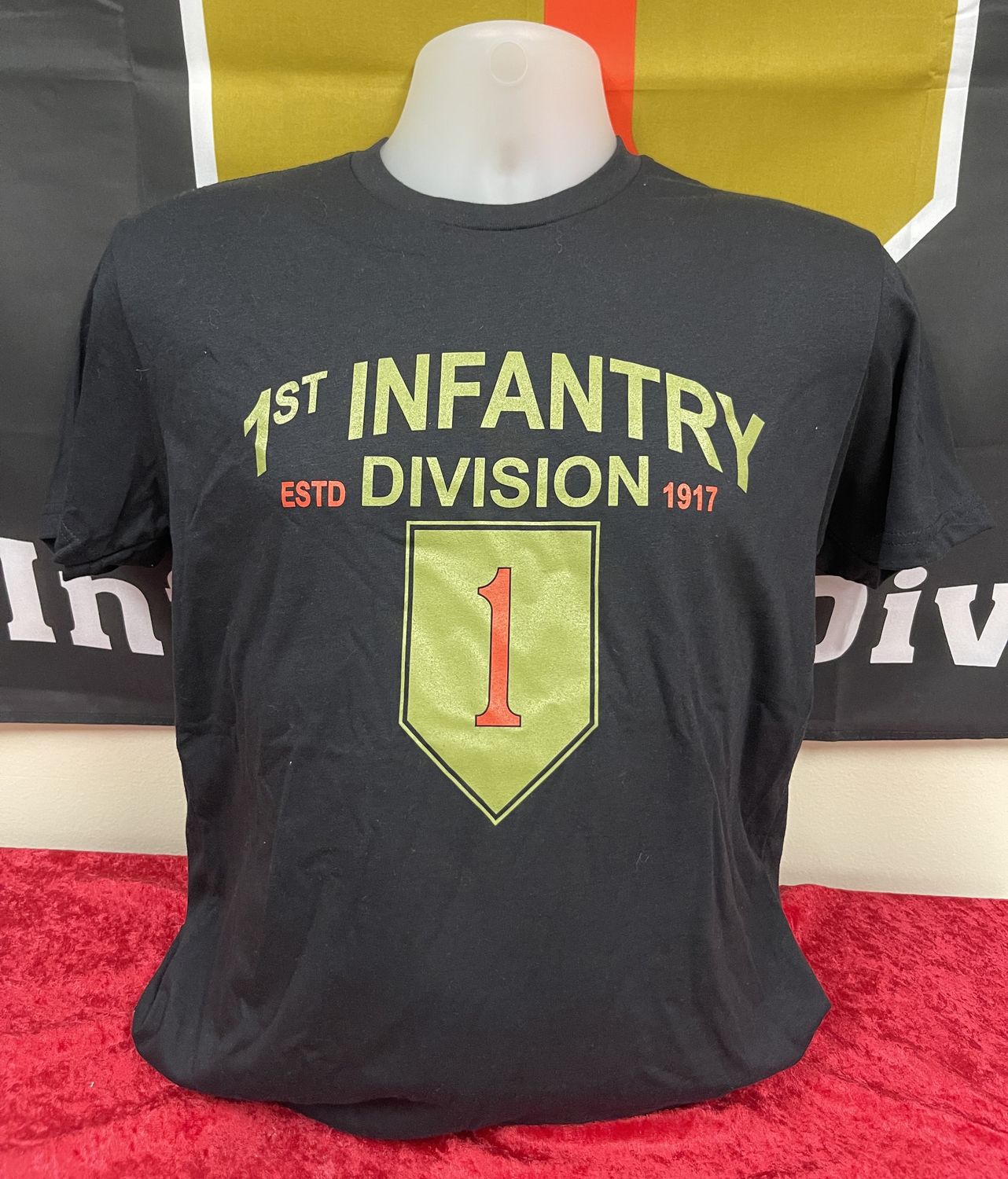 1st Infantry Big Red 1 Shirt Black
