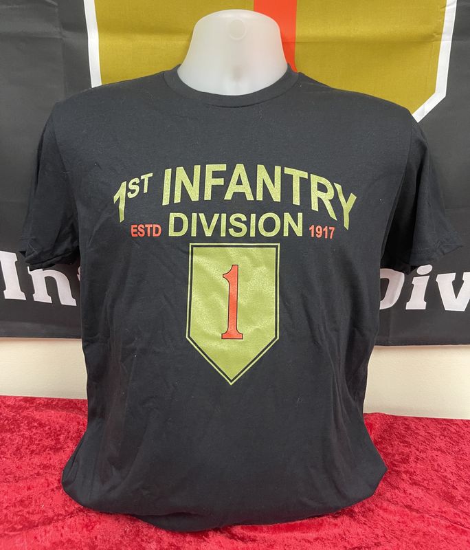 1st Infantry Big Red 1 Shirt Black