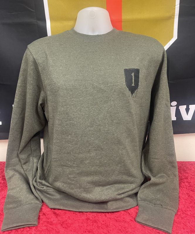Big Red 1 Drip Crewneck Green