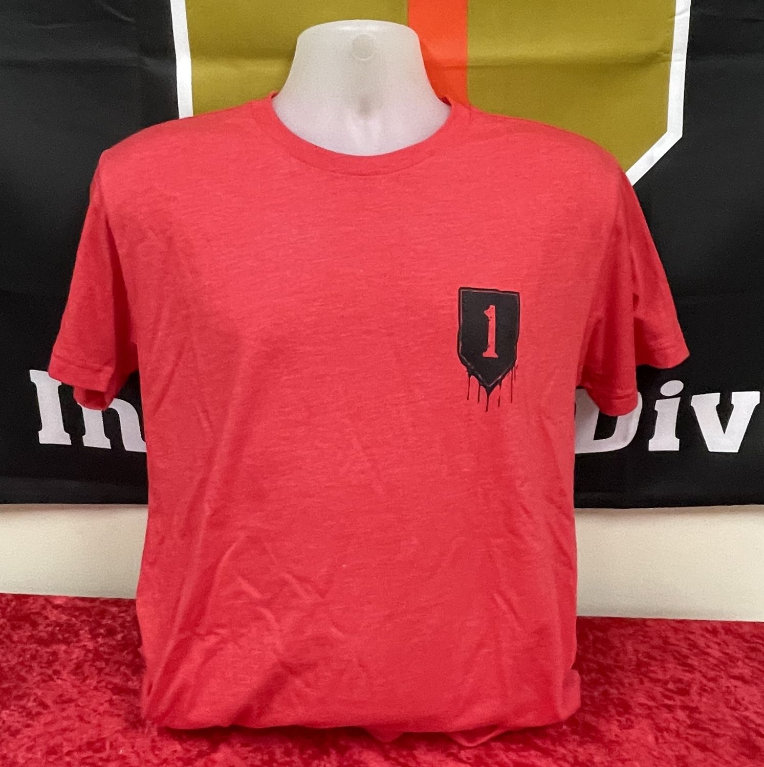 Big Red 1 Drip T-shirt Red