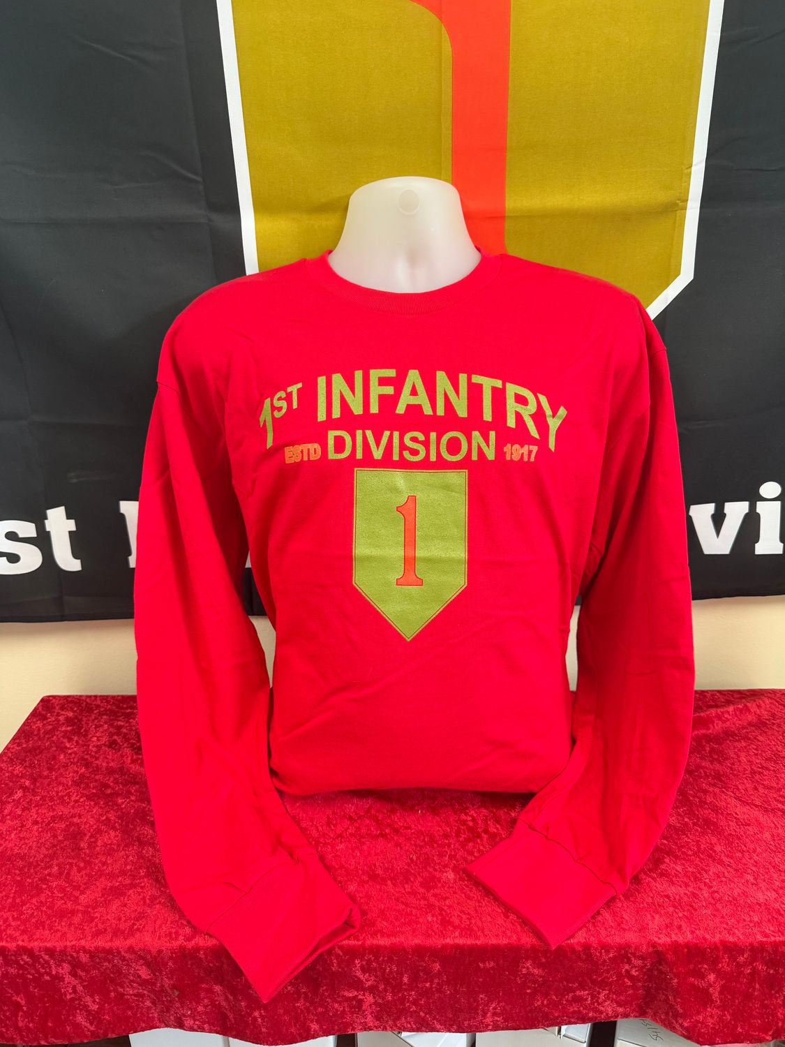 Red 1st Infantry Big Red 1 Long Sleeve T-shirt