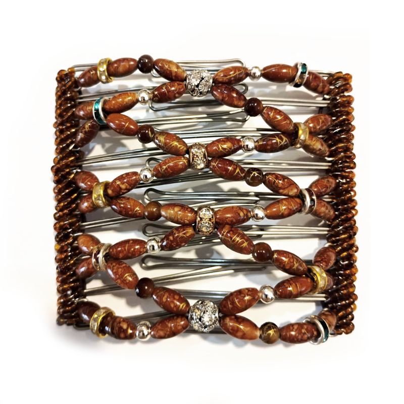 Silver and Gold Rhinestone and Brown