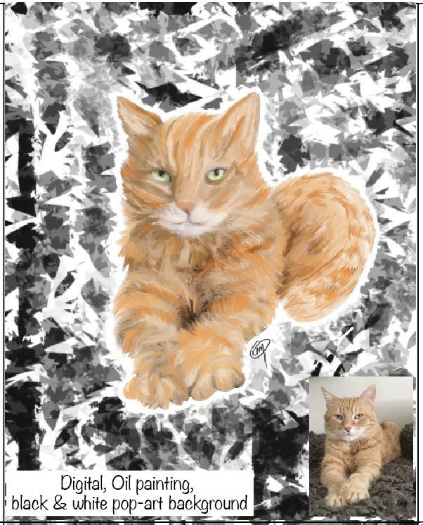 🐈🐕🐩🐖🐐🐎🐡🦜🐇🐓🦆 Personalized Custom Pet Portrait Pet Portrait painting Custom pet painting from your photo Digital File different techniques, styles & backgrounds ✍🏽