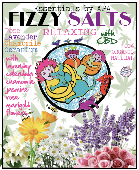 🛀🏽 Floral Relaxing CBD Bath salts Fizzy Salts