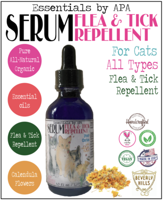 🐈 Organic Flea & Tick Serum for Cats