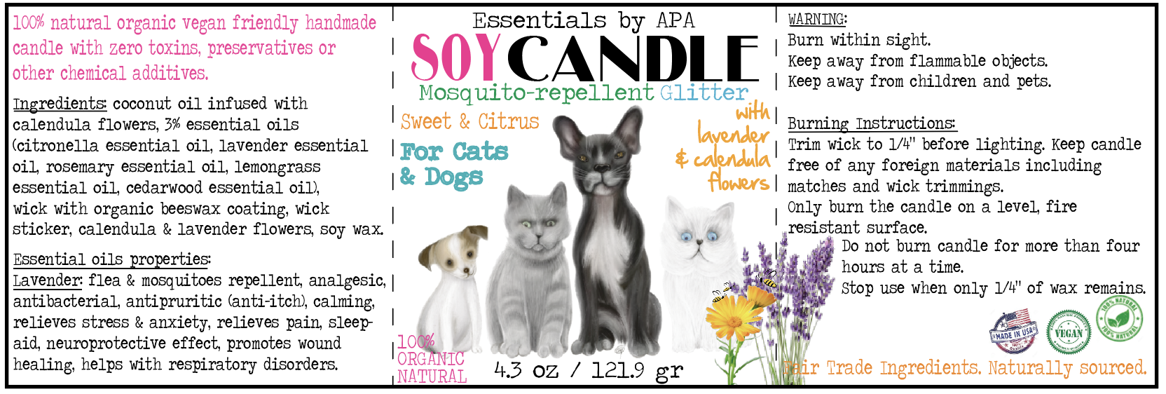Are Citronella Candles Safe For Dogs And Cats