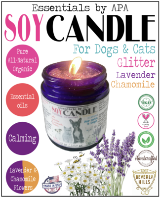 🕯🐕🐈 Soy Candle Calming Deodorizing for Cats for Dogs