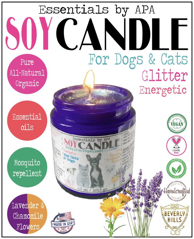 🕯🐕🐈 Soy Candle Mosquito-repellent Bright and Energetic