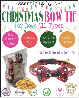 🐕⧓🎄Christmas Bow tie Flea & Tick Collar for Dogs