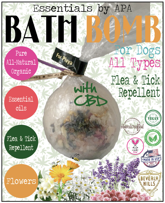 🐕 Organic Flea & Tick CBD Bath Bomb Bath Fizzy for Dogs