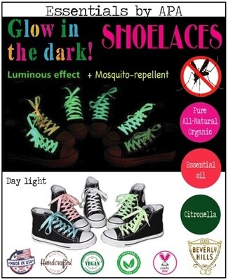 👟 Shoelaces Glow in the dark Neon Mosquito-repellent