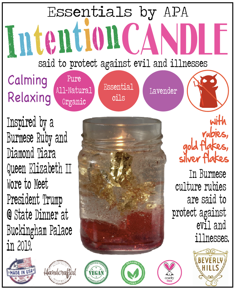 🕯👑 Gel Candle Royal Ruby Intention Candle said to protect