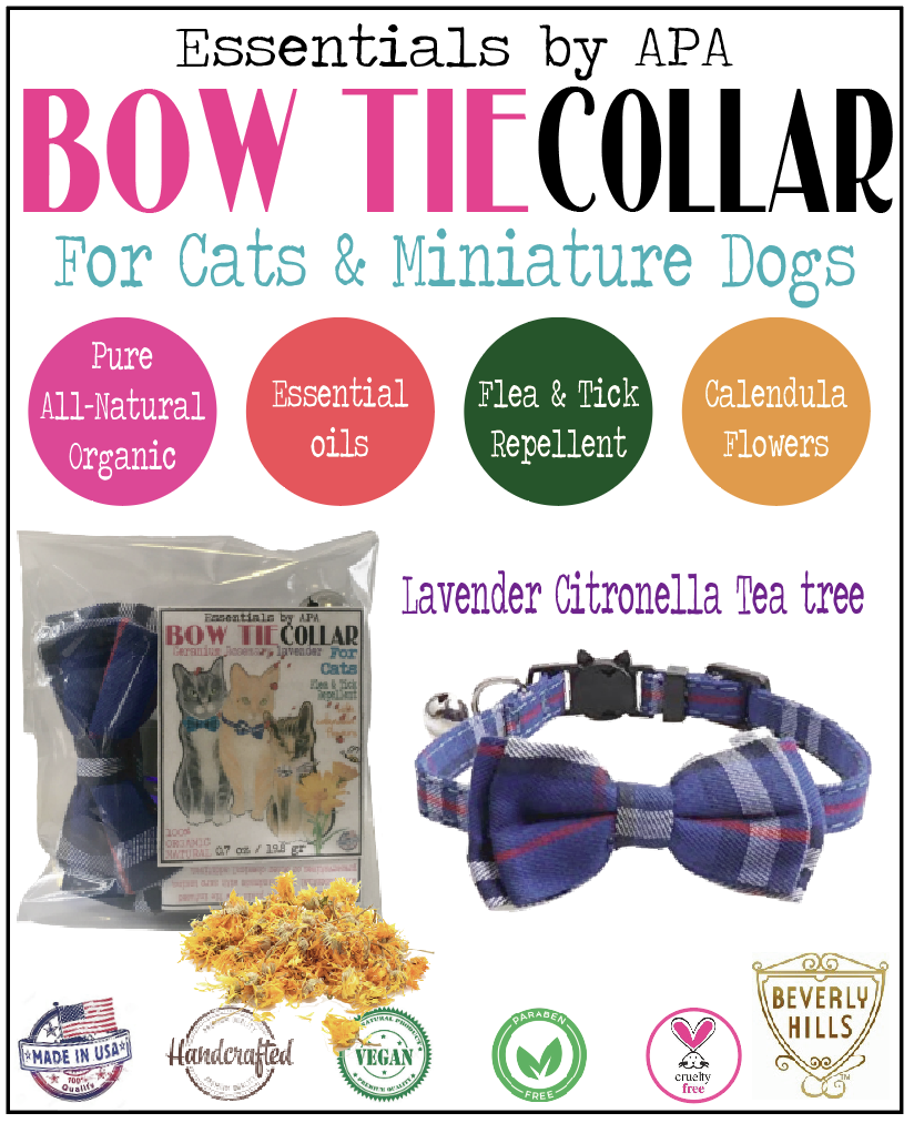 🐈⧓ Burberry Plaid Bow tie Flea & Tick Collar for Cats & Miniature Dogs