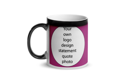 👸🏽🤴🏽 Design your own custom personalized Heat Sensitive Color Changing Magic Coffee Tea Mug Cup 11 oz 15 oz - Add photos, family pictures, logo, design, or text!