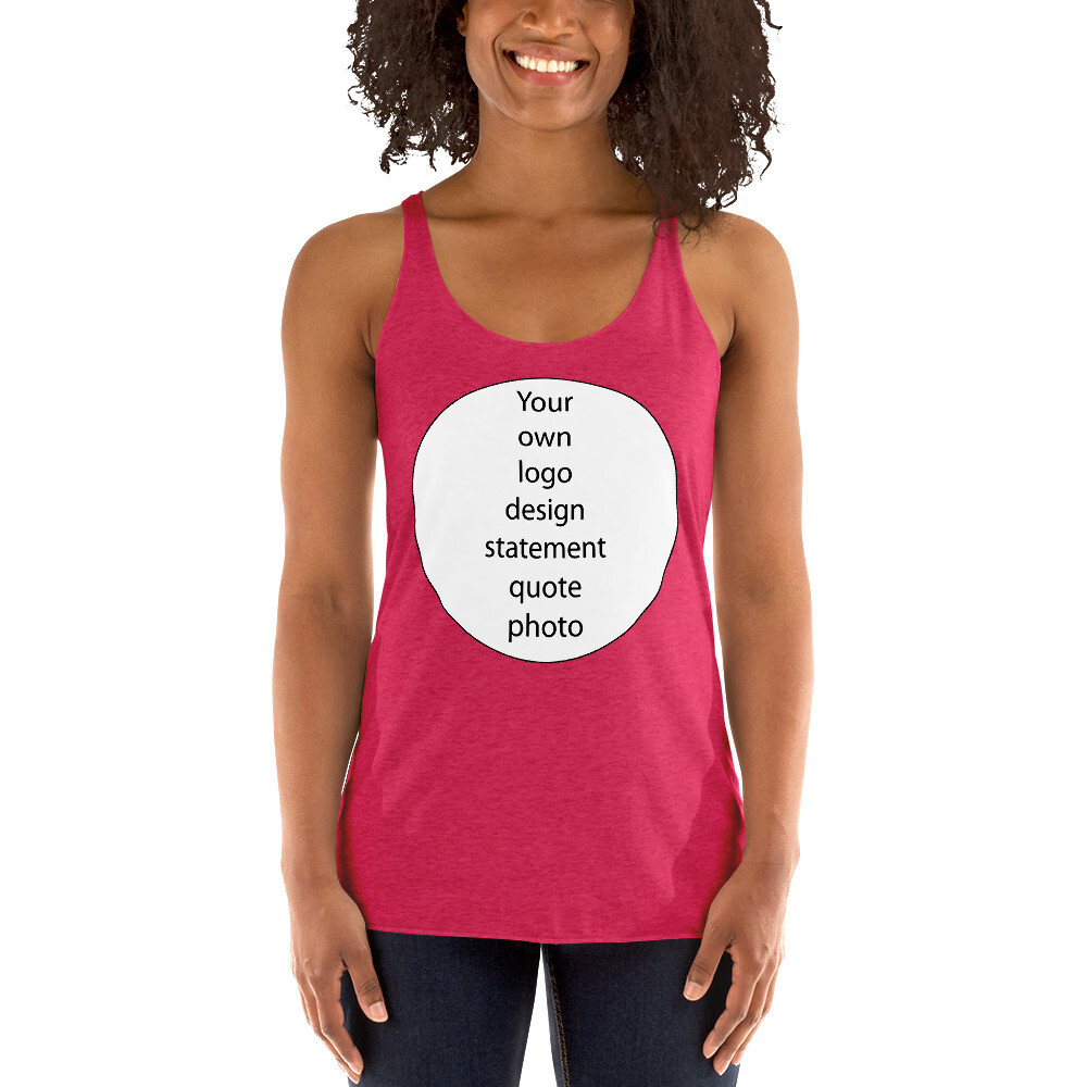 👸🏽Personalized Custom Racerback Tank Women's Shirt Tank Top Create Your Own Bachelorette Party, Birthday, Girls Trip, Sorority, Matching Tanks