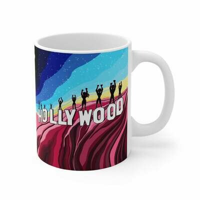 ☕️ 😸 Coffee Mug Latte cup Hollywood sign Black lives matter Super heroes Los angeles 2020 Great gift for kids Mug 11 oz Gift Ceramic drinkware