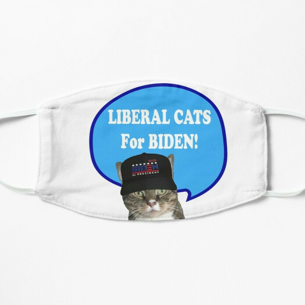 😸👸🏽🤴🏽Two layer Face mask My Angel Sacha Biden Supporter Liberal Cat 4 sizes Regular (adult) Small (teen) Kids Small (8-12) Kids Extra Small (3-7)