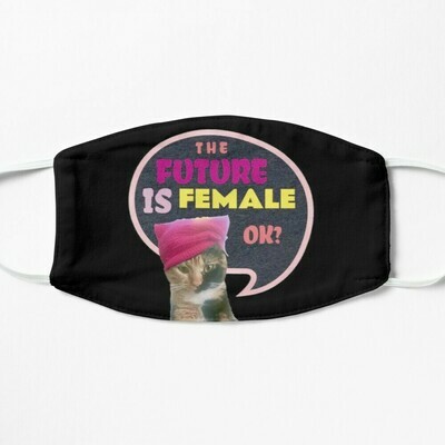 😸👸🏽🤴🏽Two layer Face mask My Baby Chloe The Future is Female 4 sizes Regular (adult) Small (teen) Kids Small (8-12) Kids Extra Small (3-7) feminist mask Black