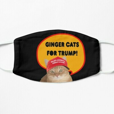 😸👸🏽🤴🏽Two layer Face mask My Ginger Cat Boris Trump supporter Cat 4 sizes Regular (adult) Small (teen) Kids Small (8-12) Kids Extra Small (3-7) Black