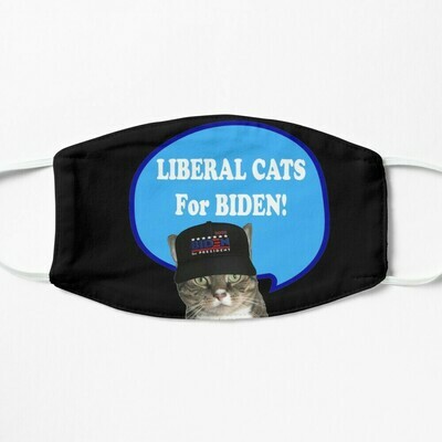 😸👸🏽🤴🏽Two layer Face mask My Angel Sacha Biden Supporter Liberal Cat 4 sizes Regular (adult) Small (teen) Kids Small (8-12) Kids Extra Small (3-7) Black