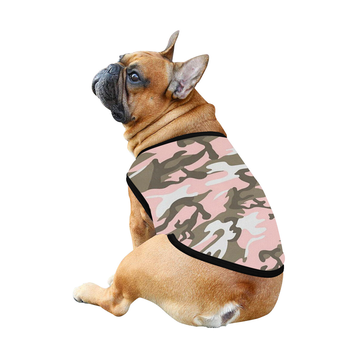 🐕 Camo Army Dog shirt Dog Tank Top, Dog shirt, Dog clothes, Gifts, front back print, 7 sizes XS to 3XL, dog t-shirt, dog gift pink white green