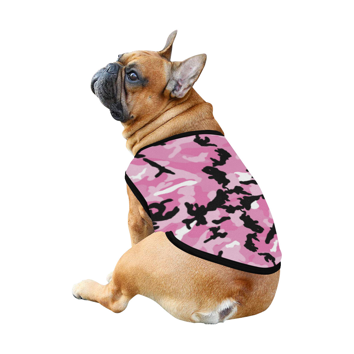 🐕 Camo Army Dog shirt Dog Tank Top, Dog shirt, Dog clothes, Gifts, front back print, 7 sizes XS to 3XL, dog t-shirt, dog gift black pink white