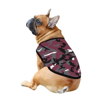 🐕 Camo Army Dog shirt Dog Tank Top, Dog shirt, Dog clothes, Gifts, front back print, 7 sizes XS to 3XL, dog t-shirt, dog gift camelot black white