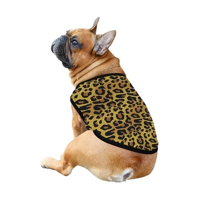 🐕 Animal print Leopard shirt Dog Tank Top, Dog shirt, Dog clothes, Gifts, front back print, 7 sizes XS to 3XL, dog t-shirt, dog gift