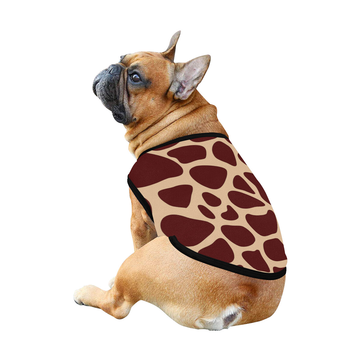 🐕 Animal print Giraffe Dog Tank Top, Dog shirt, Dog clothes, Gifts, front back print, 7 sizes XS to 3XL, dog t-shirt, dog gift