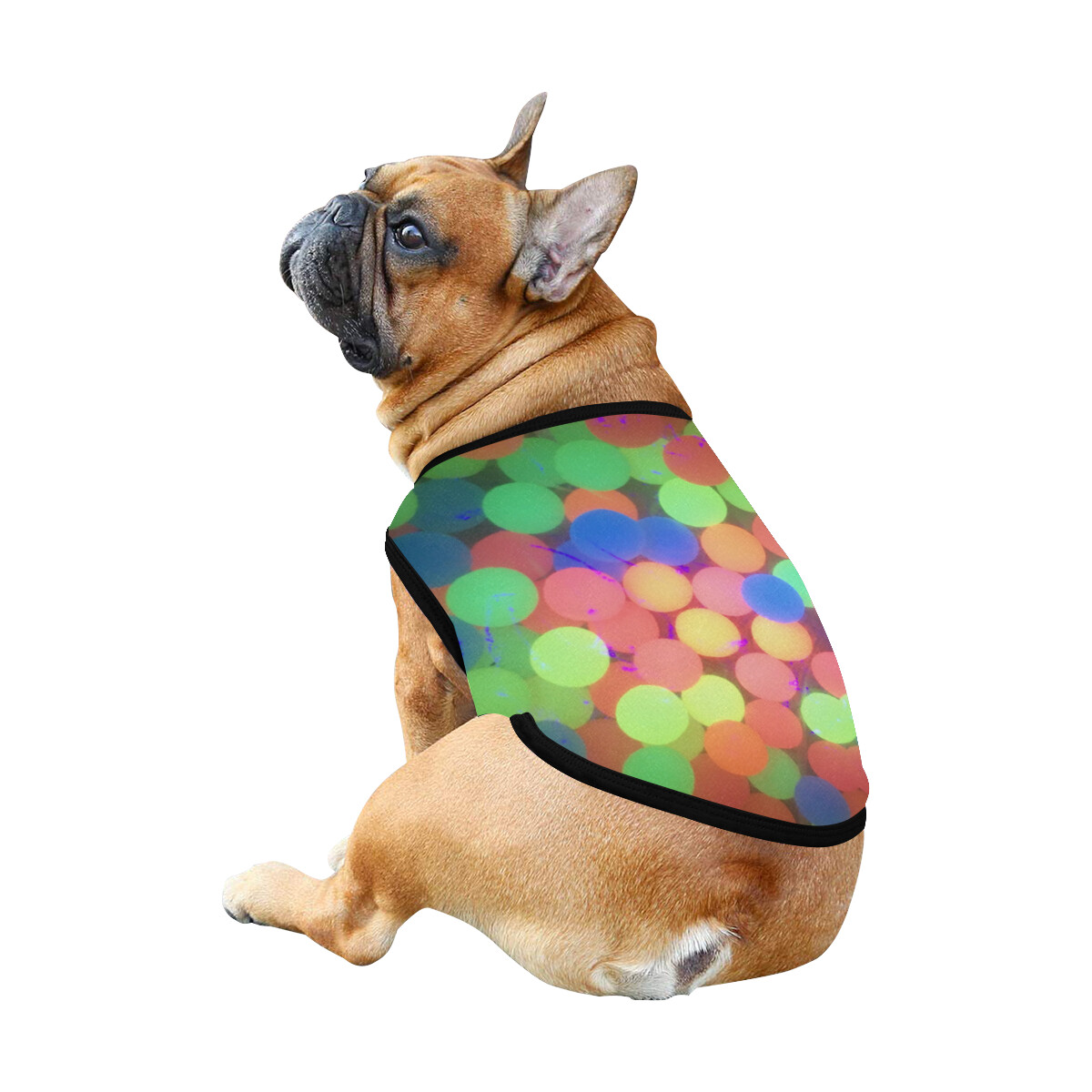 🐕 Neon balls Dog shirt Dog Tank Top, Dog t-shirt, Dog clothes, Gifts, front back print, 7 sizes XS to 3XL, dog gifts