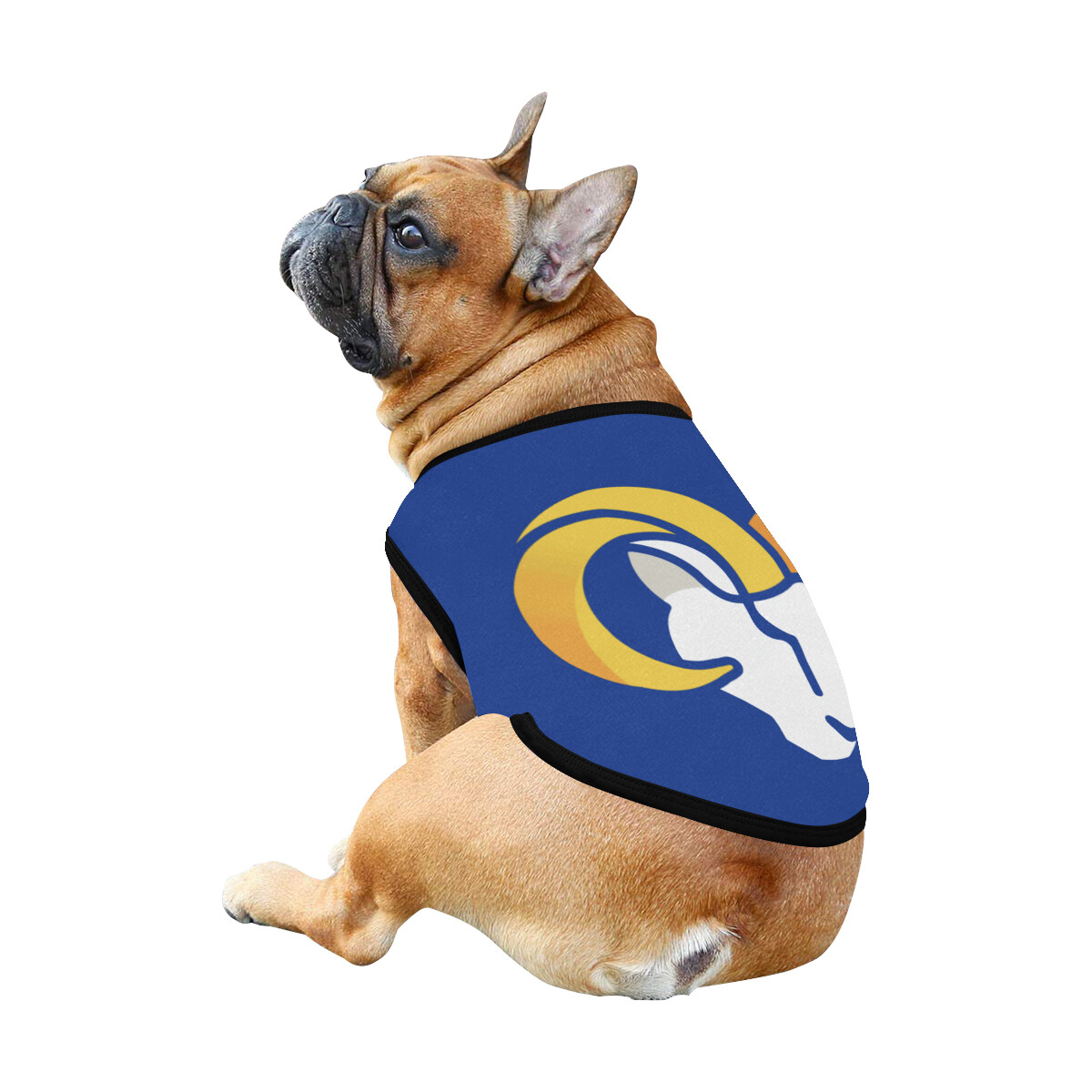 🐕 Los Angeles Rams Dog shirt, Dog Tank Top, Dog t-shirt, Dog clothes, Gifts, front back print, 7 sizes XS to 3XL, dog gifts, blue