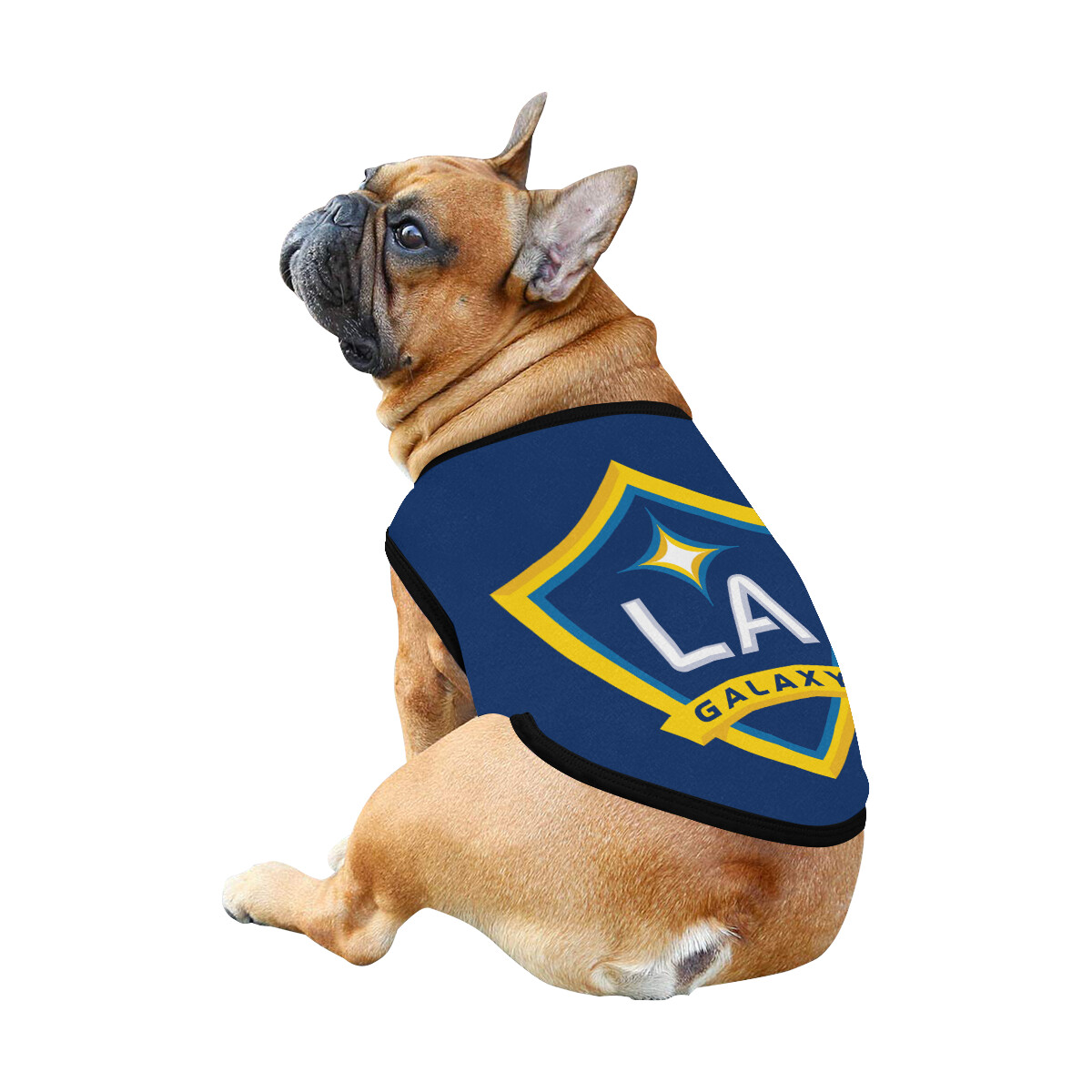 🐕 Los Angeles Galaxy Dog shirt, Dog Tank Top, Dog t-shirt, Dog clothes, Gifts, front back print, 7 sizes XS to 3XL, dog gifts, blue