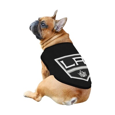 🐕 Los Angeles Kings Dog shirt, Dog Tank Top, Dog t-shirt, Dog clothes, Gifts, front back print, 7 sizes XS to 3XL, dog gifts, white