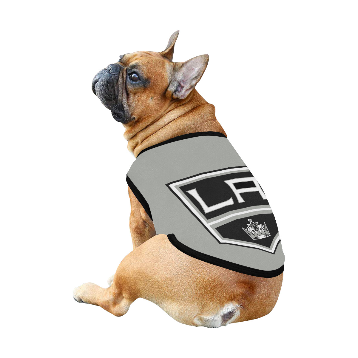 🐕 Los Angeles Kings Dog shirt, Dog Tank Top, Dog t-shirt, Dog clothes, Gifts, front back print, 7 sizes XS to 3XL, dog gifts, gray